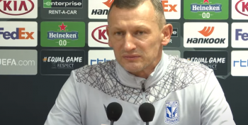 Dariusz Żuraw po zakończeniu przygody Lecha w Lidze Europy: W przyszłym roku też chcemy awansować do LE i grać lepiej